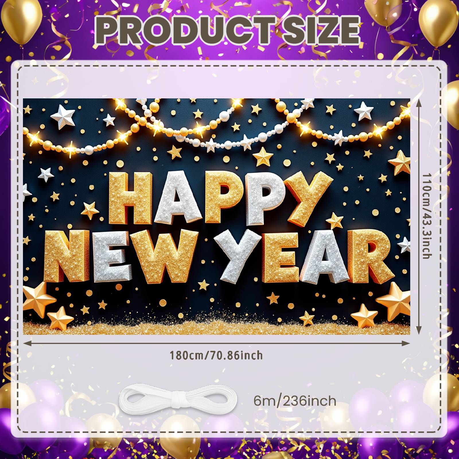 

Party Display Sparkling New Year Decoration Banner Holiday Background Decorative Festive Background For Holiday Celebration