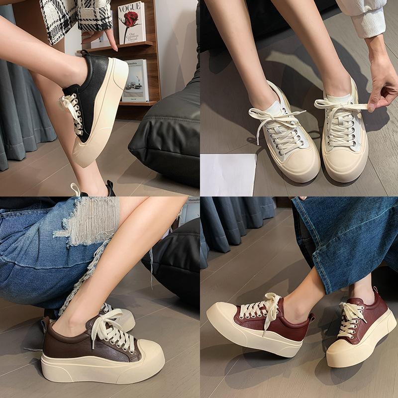 Sheepskin version of grape mother ballet style retro Mary Jane shoes flat-bottomed double Velcro round head lazy casual shoes women