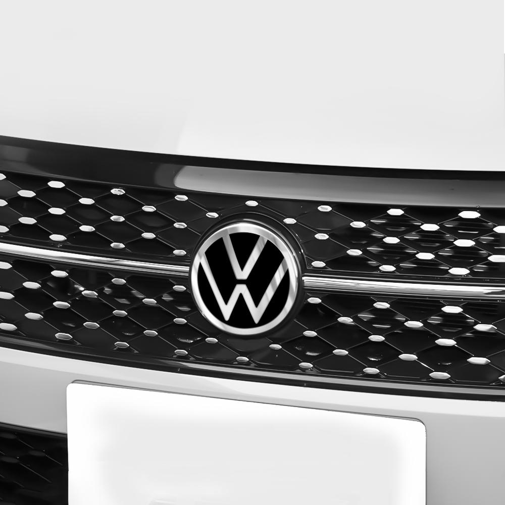 VW Polo Golf 4 5 1set Replace Type Car Rear Trunk Badges Lid Emblem Front Rear Logo Valve Cap For VW Golf 8 (MK8) T-ROC POLO Arten 21-23 AXZ1