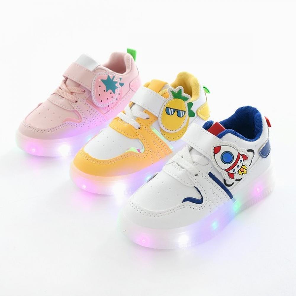 

Levisfoot Borami Rocket Fruit Детские светодиодные кроссовки pineapples/180mm