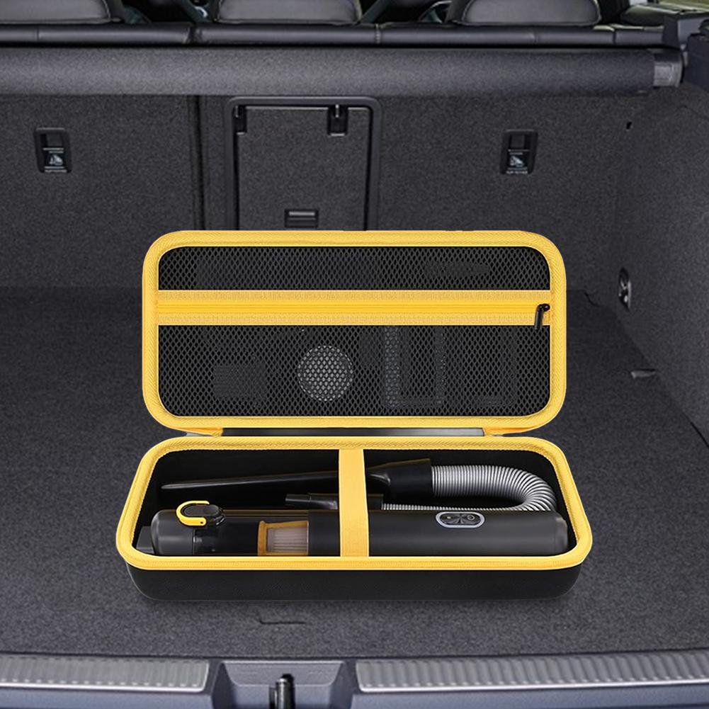 Car Vacuum Hard Case Dual Zipper Hard Storage Case Handheld Car Vacuum Storage Bag for Fanttik Slim V8/V10 Accessories
