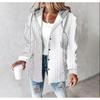 TIFICY Women's Fashion Casual Plaid Print Autumn Winter Long Sleeve Hooded Jackets & Coats