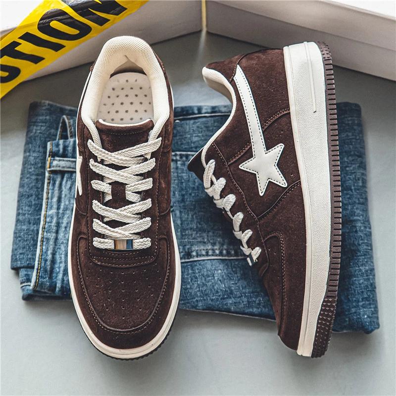 Herre Fritids Sportssko, Personlige Herre Skateboarding Flate Sko, Sakte Løping og Gåing Sportssko Størrelse39-47