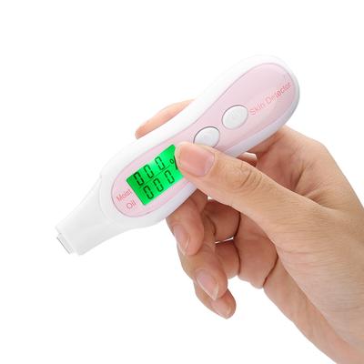 Digital LCD Display   Skin Sensor Tester Facial Moisture Water Oil Analyzer White