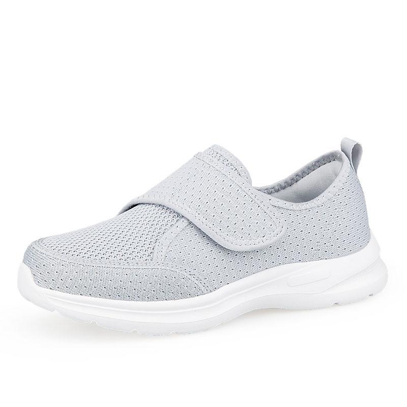New walking shoes large size non-slip Velcro widened and fattened rehabilitation shoes fat sugar foot shoes
