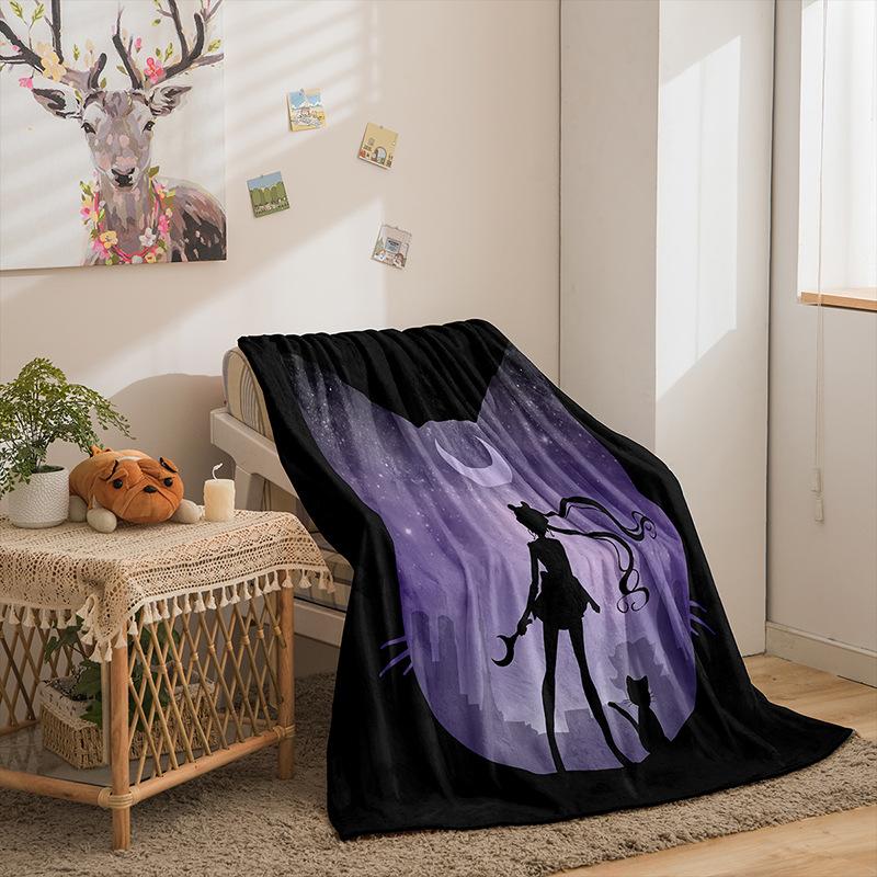 Cartoon Beautiful Girl Series Double-Sided Flannel 3D Digital Printing Blanket Blanket