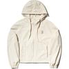 MLB Boston Red Sox Solid Color Hooded Windbreaker Women Outerwear Cream 3FWJB0144-43CRD