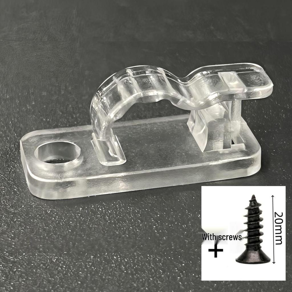 Adhesive Cable Management Clips - Nylon R-type Wire Holders