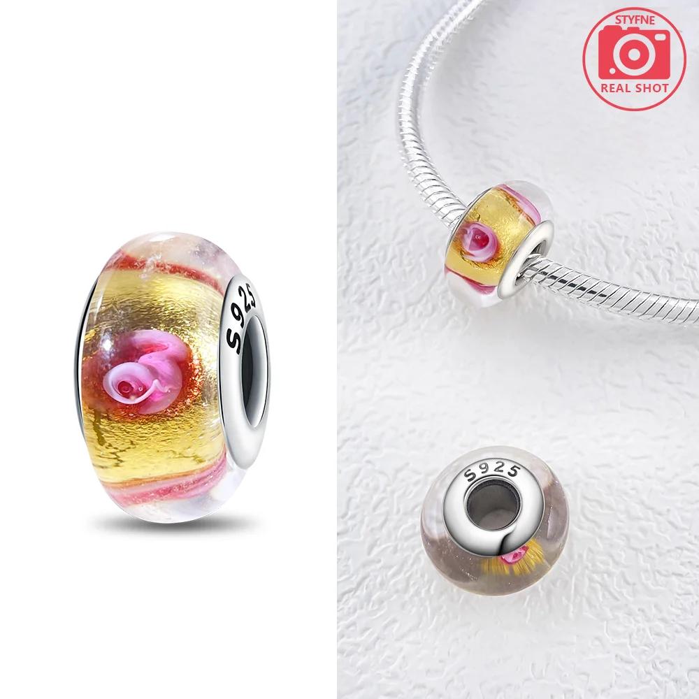 Authentic copper Bracelets Women Diy Gift Murano Jewellery Accessories Charm Bead Charms Bead Charms Flower Blue Star Shape Green Turtle Glass Bead Ch