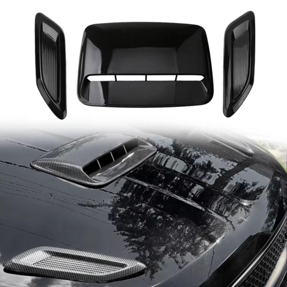 Universal Car Air Flow Intake Hood Auto Exterior Air Outlet Decorative Cover  Car Modification