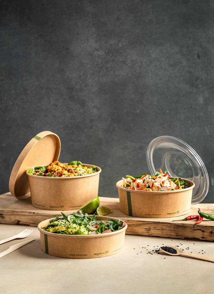 Miska Papierowa Sałatkowa Kraft 750 Ml Śr. 185 Mm 50 Szt.