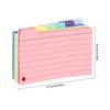 500/300 Sheets Index Cards Colored Index Cards Spiral Bound Index Cards with PVC Cover Easy To Tear Lined Revision Card