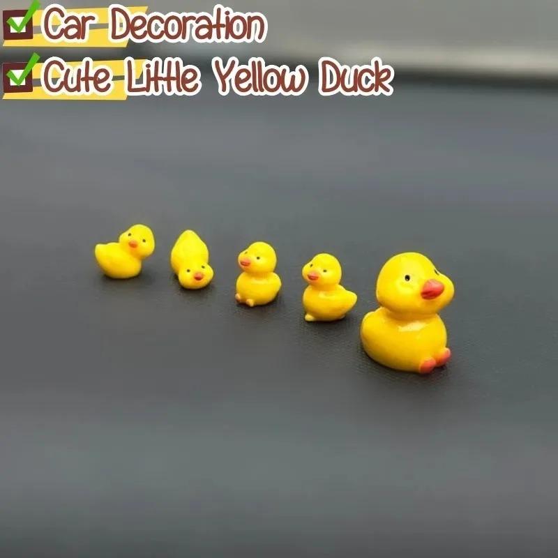 Cute Mini Ducks Car Interior Decoration Auto Rearview Mirror Dashboard Ornaments for Woman Man Gift Kawaii Car Accessories