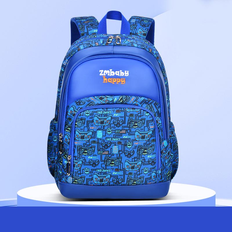Elementary School Student Schoolbag, Male Cartoon Schoolbag for Grades 1-3-6, Large Capacity Children's Backpack