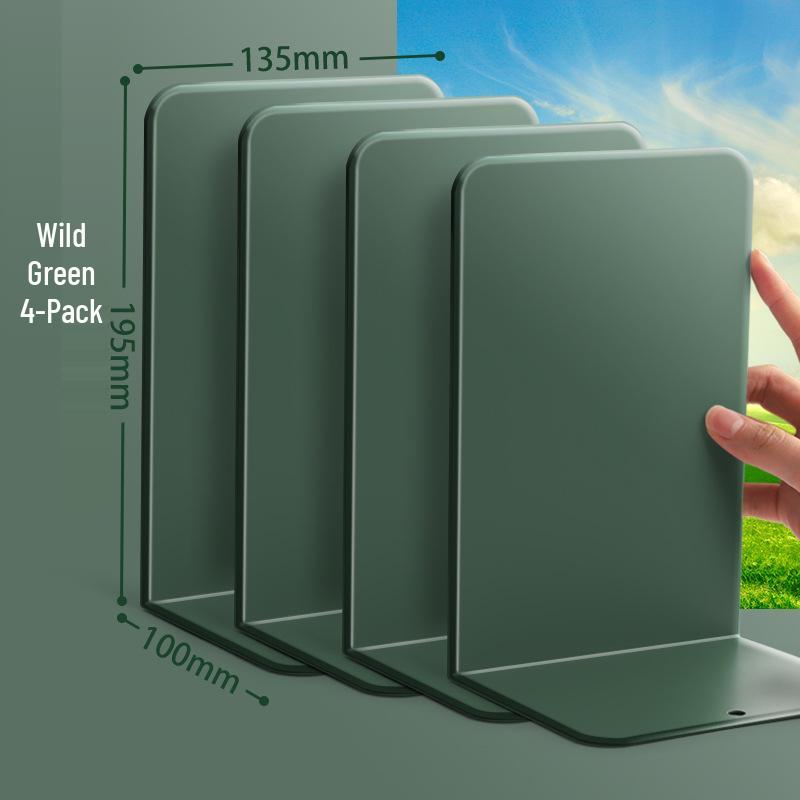 2-Piece Retractable Metal Book Stand and Bookend for Students