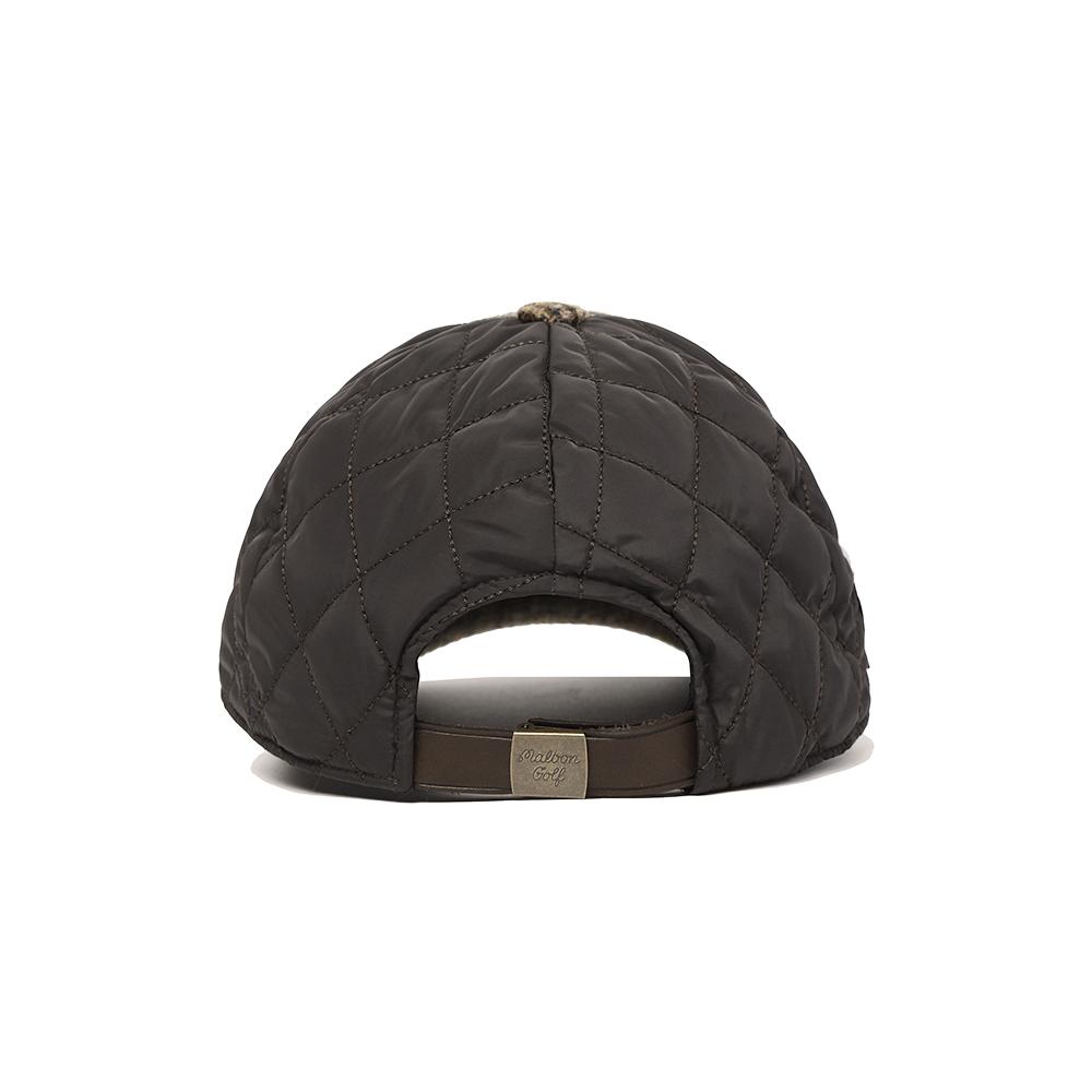 MALBON GOLF Woolen Padded Malbon Script Cap Brown