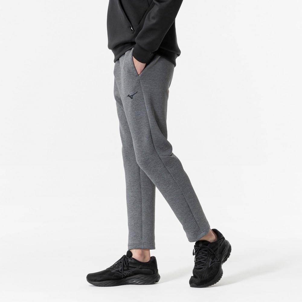 Mizuno Stretch Sweat Slim Heather Size Training Size Small Men's Pants, Gray, 32MDA560, Wear,