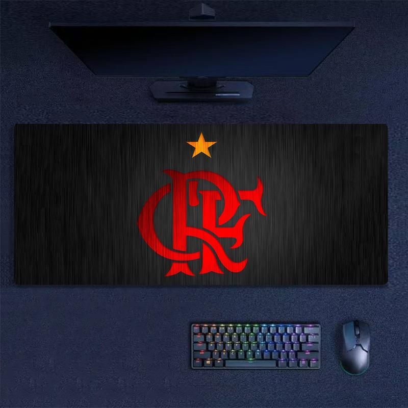 Flamengo Print  Cushion Non-slip Laptop Tablet Big Mousepad XXL Mat Mini PC Playmat With Lock edge