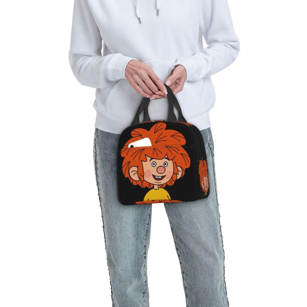 Pumuckl Insulated Lunch Bag for Women Kids Portable Food Boxes Thermal Lunch Box Tote