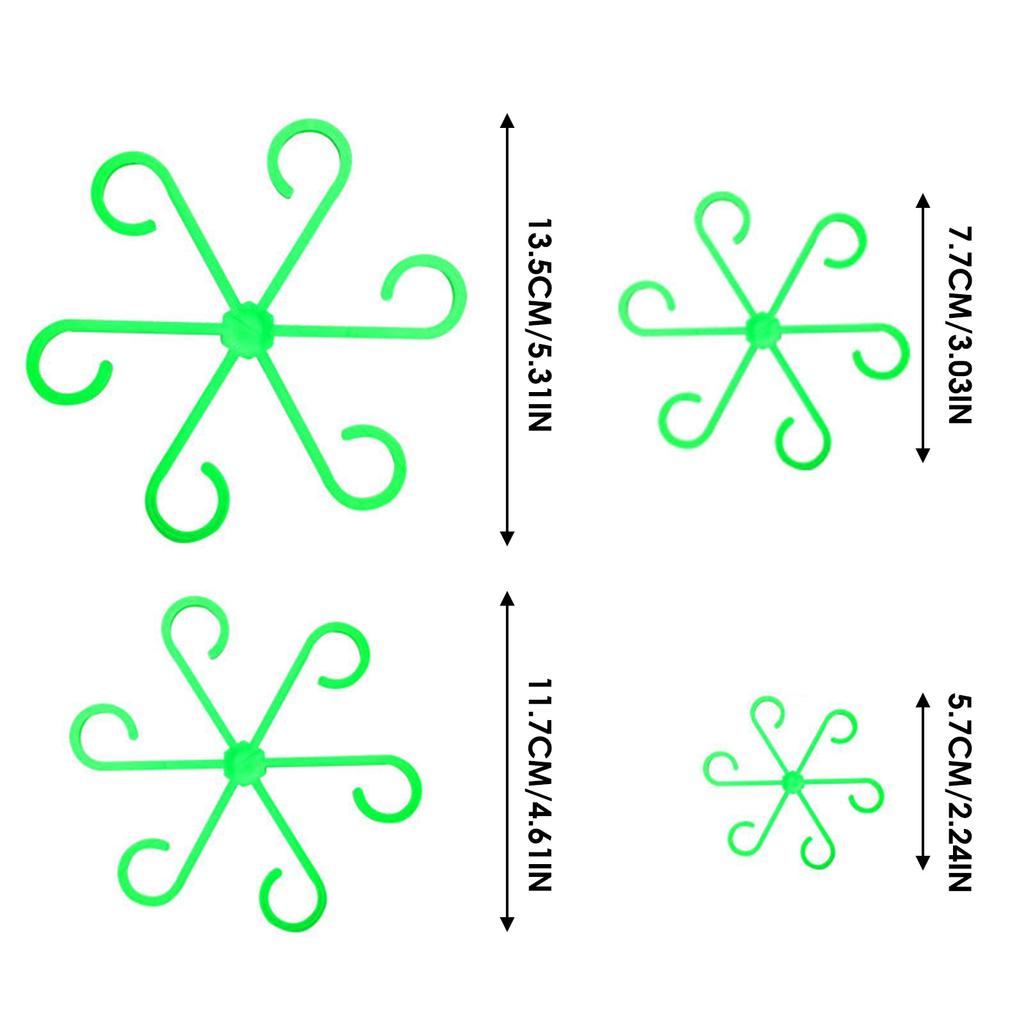4PCS Reusable Plant Stem Folding Frame Garden Tools No Stake Trellis Plant Stem Support Support Branches Stem Organizer Holder