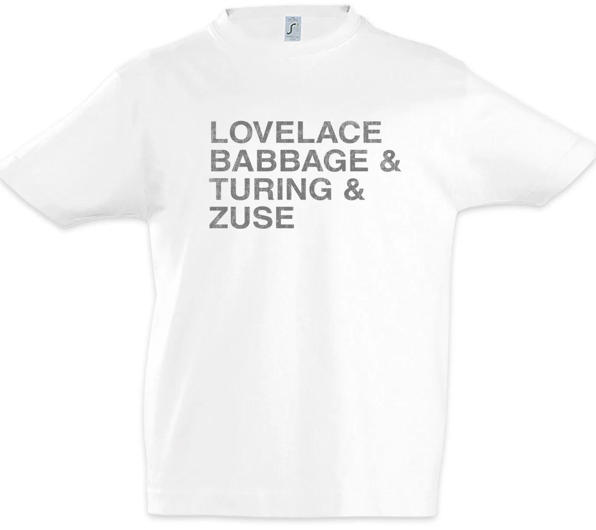 

Lovelace & Babbage & Turing & Zuse Kids Boys T-Shirt Thrilling Adventures of Fun 130