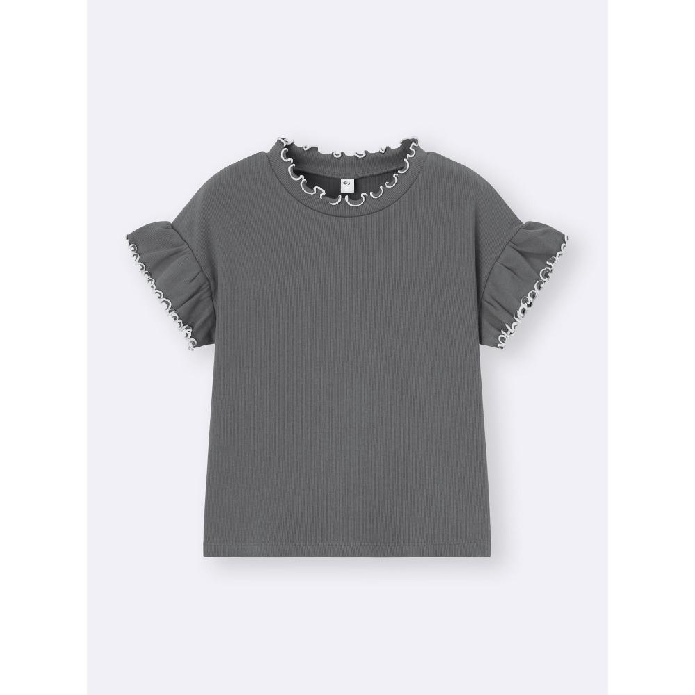 GU by Uniqlo Girls Rib Mellow T  shorT Sleeve 