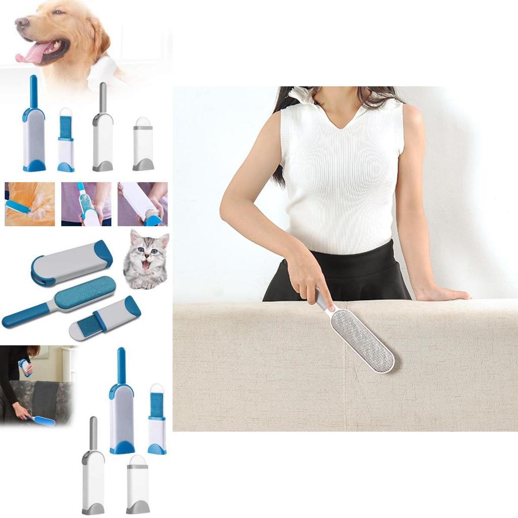 Rechargeable Clothes Lint Brush Roller With Static Dust Fur Remover For Home And Travel