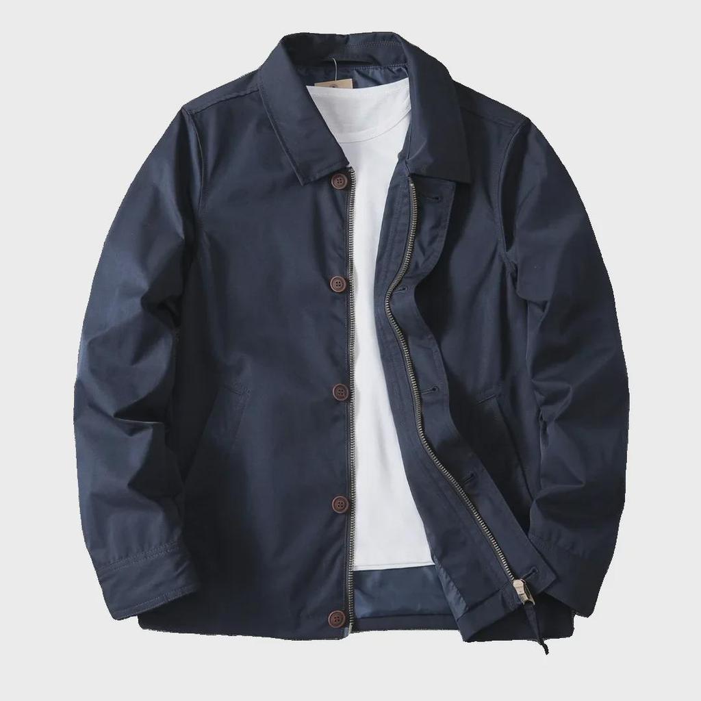 Men's Autumn Double-Layer Lapel Jacket: Casual Business and Sportswear Trend