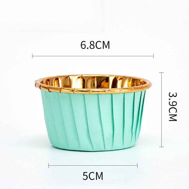 Golden Muffin Cupcake 50pcs Mini Oilproof Liner Cake Paper Cups DIY Cake Tools Party Supplies Pastry Baking Supplies VIE LENTE
