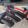 1 Set Easy to Install Bicycle Fenders Plastic Bicycle Rain Shield  for Road and Outdoor Cycling
