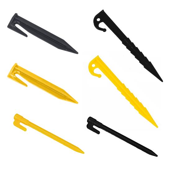 100Pcs Camping Tent Stake Heavy Duty Lawnmower Boundary Wire Stake Outdoor Garden Yard Patio Lawn Tarp Canopy Windproof Ground Spike Tent Peg