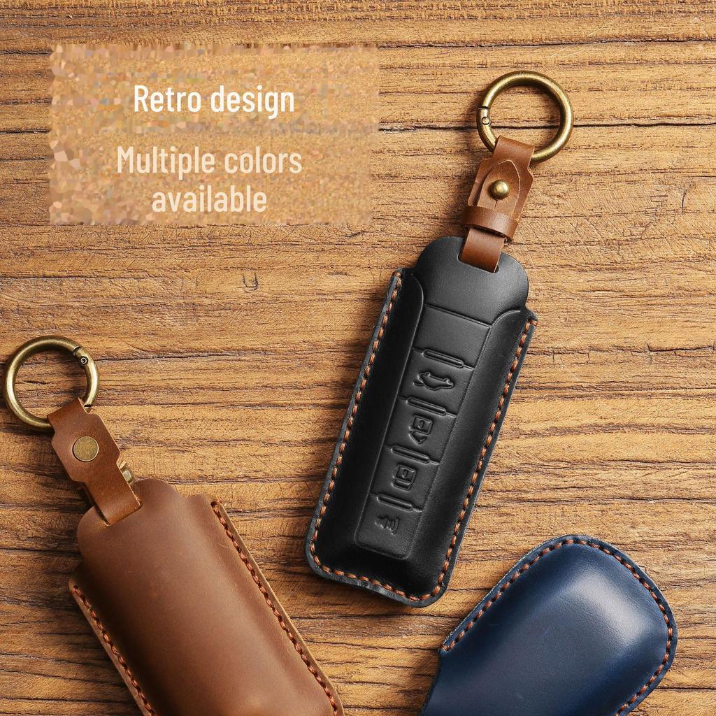 Autoschlüsselhülle aus echtem Leder für Great Wall Weipai WEY Tank VV5/Mocha VV6/First Love VV7.