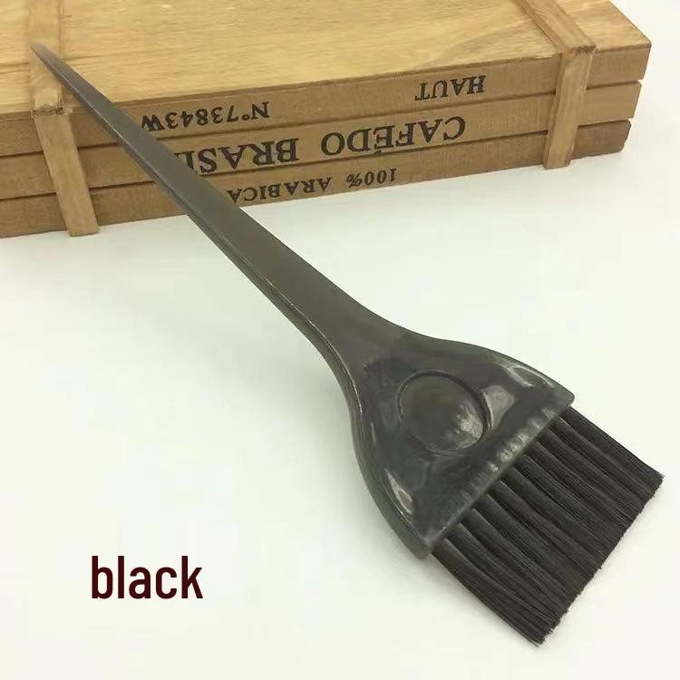 Профессиональная кисть для окрашивания волос - Двойная щетина: Жесткая для окрашивания и мягкая для нанесения масла. чёрный