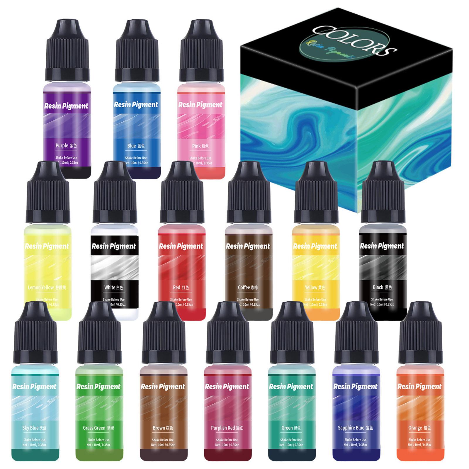 

Пигменты для эпоксидной смолы, клей для капель, краситель, прозрачный, высококонцентрированный, эпоксидная смола, материалы для изготовления ювелирных изделий 16