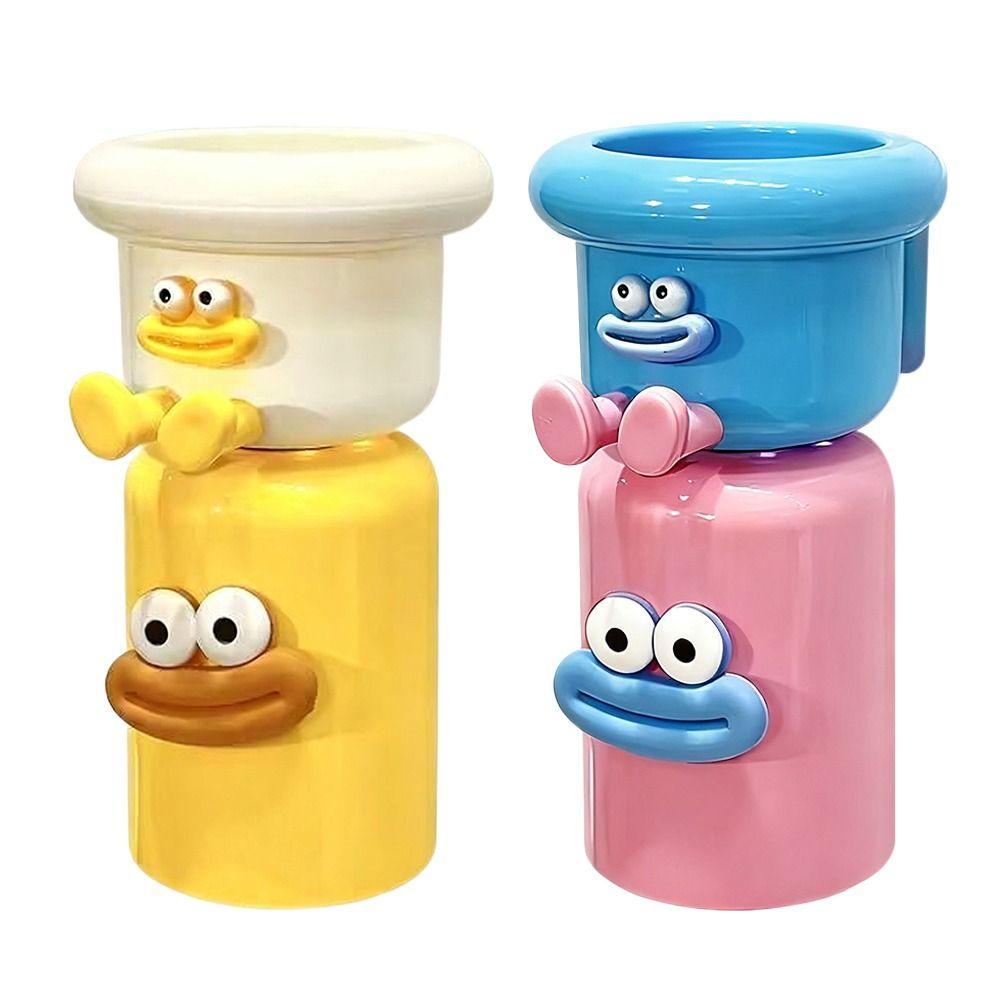 Magnetic Toothbrush Cup Punch-Free Home Storage Toothbrush Holder Wall Mounted Upside Down Toothbrush Holder