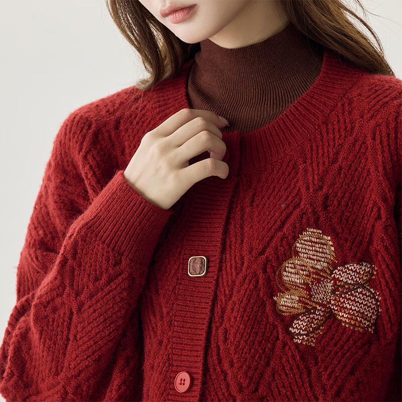 Inman Women's Embroidered Knit Cardigan