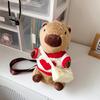 Capybara Bag Plush Cartoon Wear Clothes Skew Bag Girl Children Holiday Gift Doll