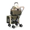 Double-Layer Pet Stroller for C7 Dogs and Cats Lightweight Foldable Push Cart for Small to Medium Breeds Including Poodles