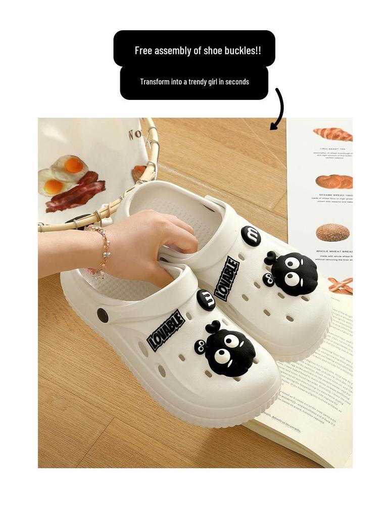 Crocs Women's Fashion Slip-Resistant Sandals with Soft Soles, Breathable, Versatile Two-Wear, Closed-Toe Design.