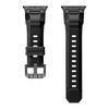 Rubber Sports Band for Apple Watch Ultra 3/2 49mm Titanium Color Sports Bracelet for iWatch Series 11 10 46mm 9 8 7 6 Se 44 45mm