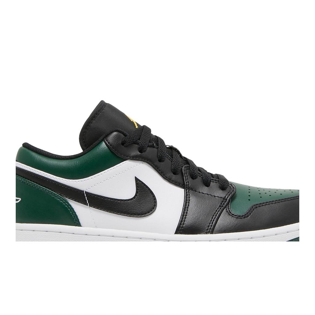 Air Jordan 1 Low 'Green Toe' (Unisex) Noble Green / Pollen / White / Black Vintage Basketball Shoes 553558 371
