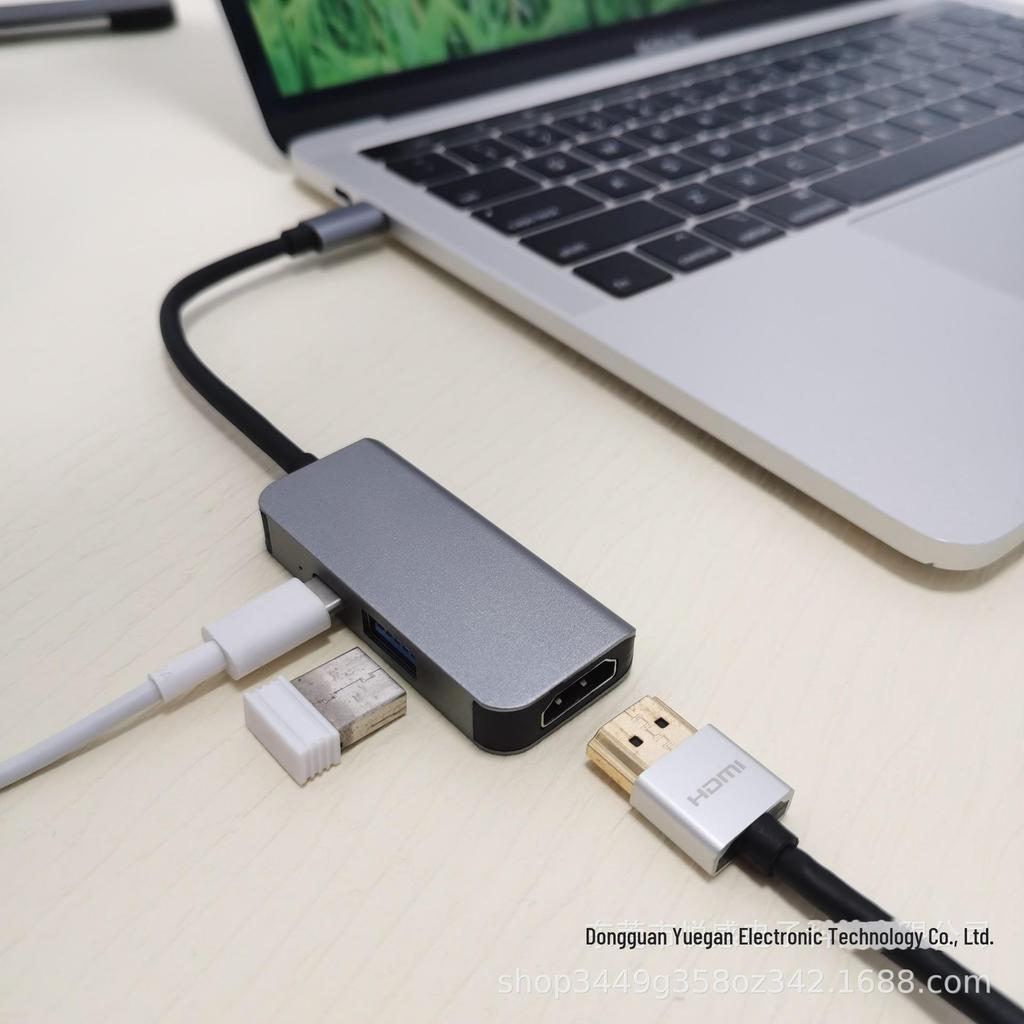 "3-in-1 USB-C Hub Expansion Dock for Apple Notebooks"
