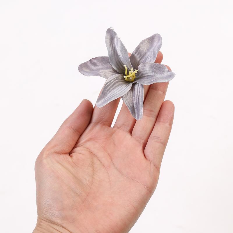 Lilien Seidenblumen Kopfschmuck: Künstlicher Blumiger Haarschmuck für DIY, Handgemachte Dekoration, Hochzeiten und Heimdekoration