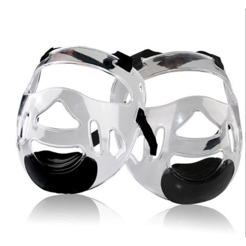 Karate Boxing Face Head Protection Helmet Mask Detachable Taekwondo Helmet Protector Face Head Protecter Transparent Mask Helmet