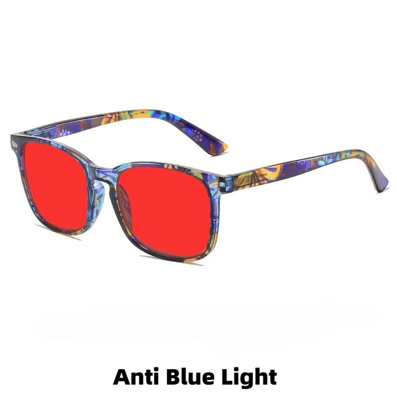 Large Frame Blue Light Blocking Glasses Night Vision Glasses for Night Driving Orange or Red Lenses Protection Plain Glasses