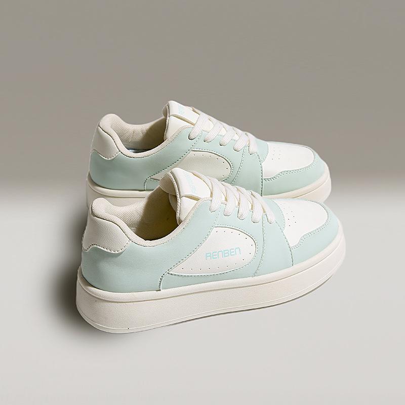 

Fashion trend little white shoes women s spring 2024 new breathable casual shoes fashionable versatile platform non-slip board shoes 35 бежевый