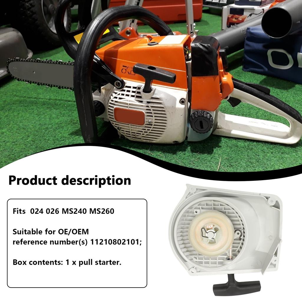 11210802101 Pull Starter Rewind Starter for Stihl 024 026 MS240 MS260 MS 240 MS 260