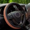 Good-Feeling Ice Silk Car Steering Wheel Cover, Universal for All Seasons, Non-Slip, Breathable, Sweat-Absorbent, Suitable for Thousands of Car Models