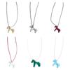 Horse Pendant Long Necklace Adjustable Horse Charm Necklace for Women Simple Jewelry Accessories