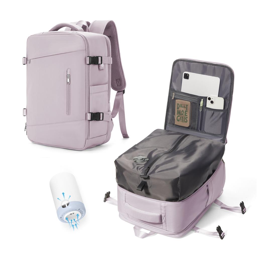 Męski plecak kompresyjny próżniowy, plecak kabinowy o dużej pojemności, plecak podróżny na krótkie dystanse, plecak turystyczny, bagaż podręczny